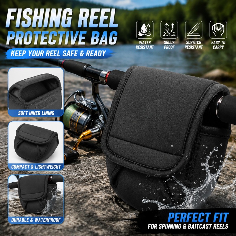 Fishing Equipment Bag - Borsa Protettiva per Mulinello da Pesca,