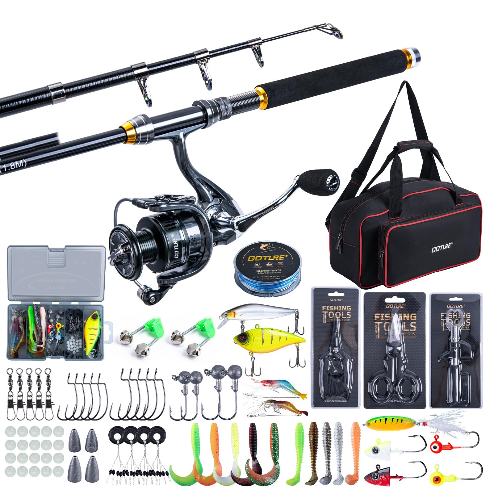 Fishing Equipment Europe - Goture Canna da pesca telescopica e