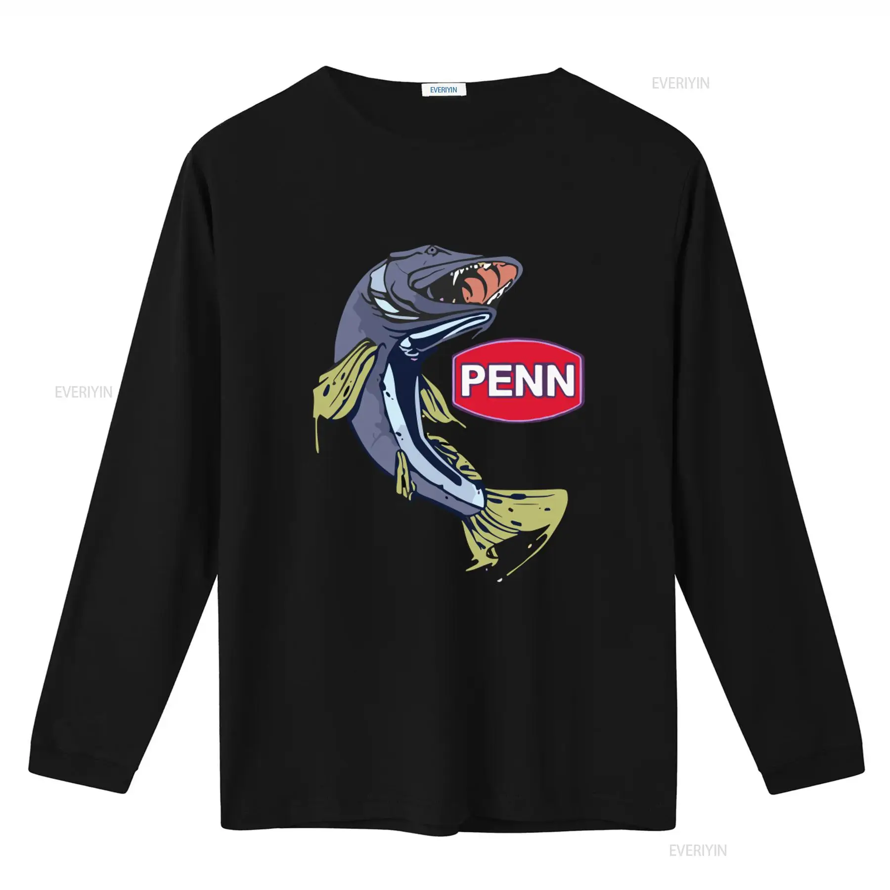T-shirt nera da uomo con logo  - Fishing Equipment In China recensione e prezzo