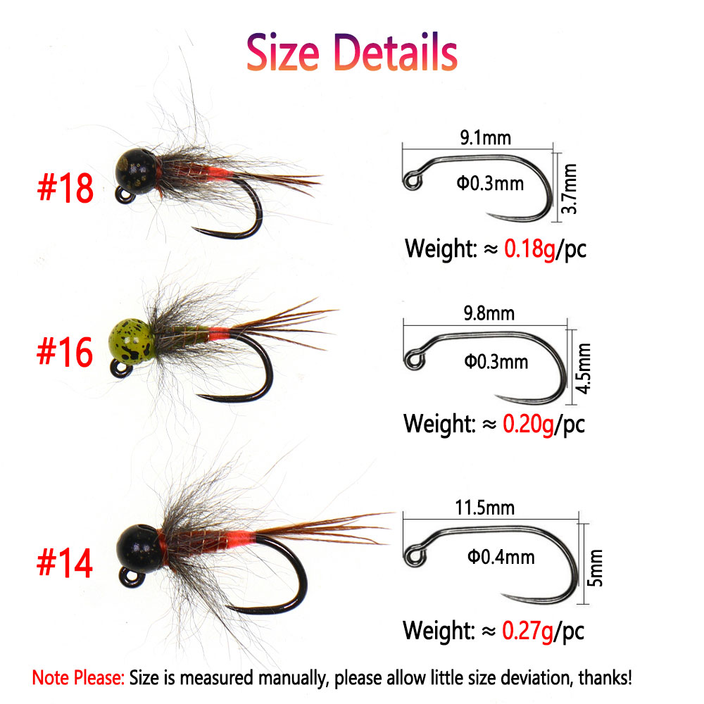 6 pezzi # 14 # 16 # 18 Mosche  - Fishing Equipment Europe recensione e prezzo